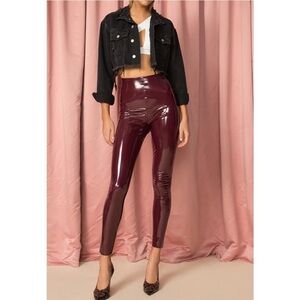 Commando Glossy Maroon Leggings